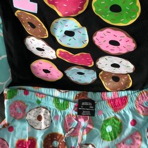 I 💗 donuts pajama set - tank and shorts